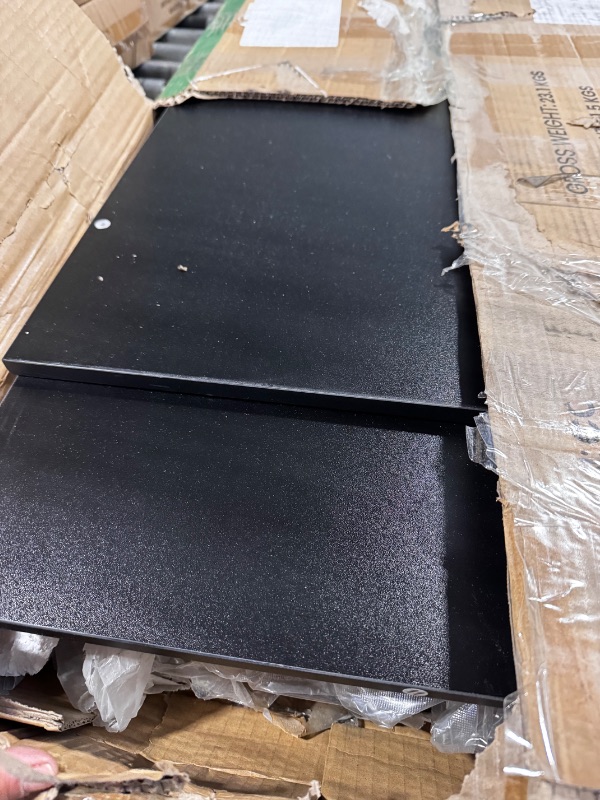 Photo 1 of GreenForest L Shaped Desk with Power Outlets, 62 Inches Reversible Small Corner Computer Desk with Monitor Stand, Home Office Gaming Desk with Headphone Hook, Cup Holder, Black