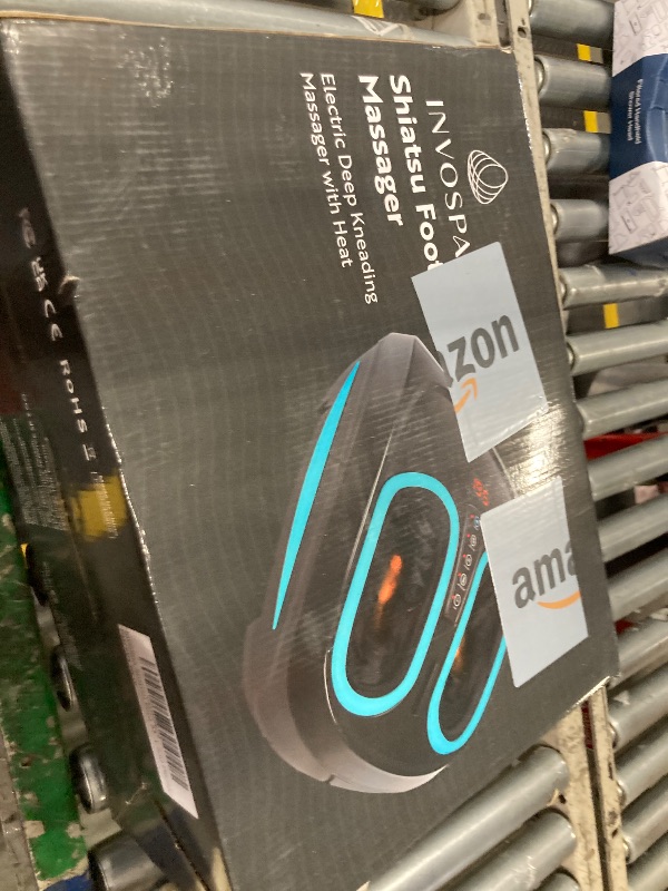 Photo 1 of InvoSpa Shiatsu Foot Massager Machine with Heat - Electric Deep Kneading Heated Foot Massage - Spa Feet Massager for Neuropathy and Plantar Fasciitis