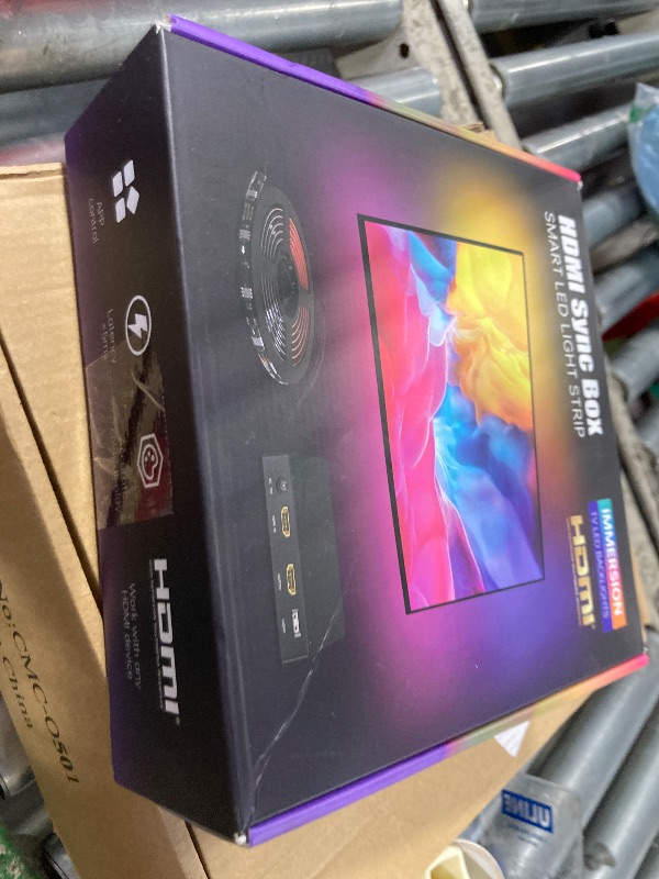 Photo 1 of EDUP IN LED Strip Backlights TV HDMI 2.0 Sync Box Immersion Kit Gaming APP/Voice Control Color Changing Music Sync Bedroom Room Decor ?Note:HDMI Device Must Be Connected Externally? (12.5FT)