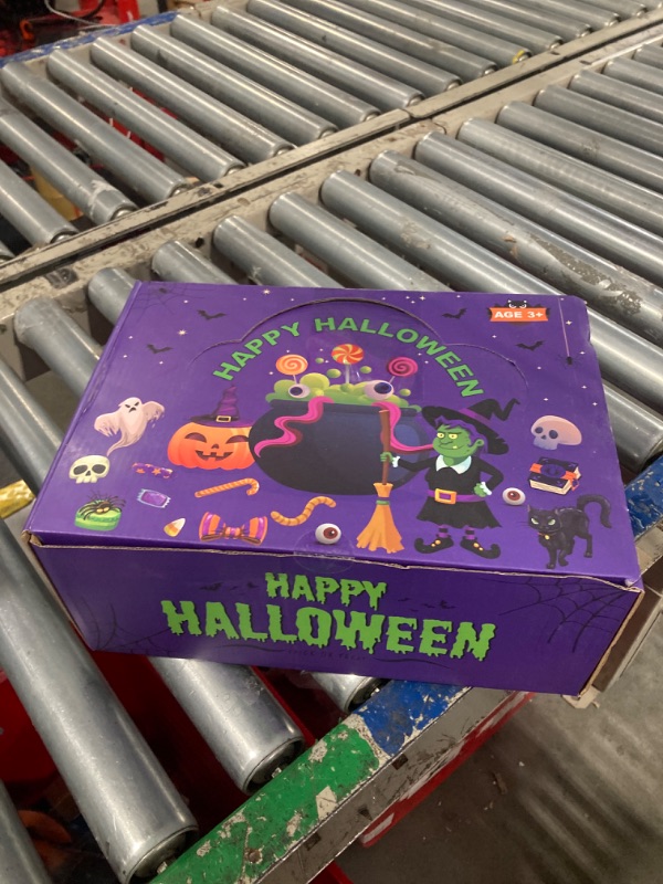 Photo 1 of 192 PCS Halloween Party Favors for Kids, 24 Pack Prefilled Small Plastic Witch Cauldron Halloween Toys Bulk for Halloween Party School Classroom Prizes Goodie BagsTrick or Treats Gifts