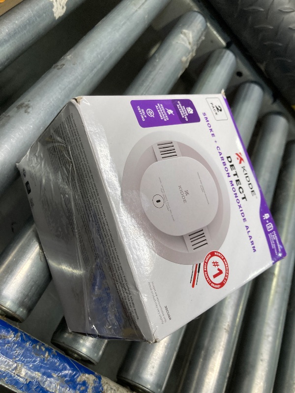 Photo 1 of Kidde Hardwired Smoke & Carbon Monoxide Detector, AA Battery Backup Smoke Alarm, Interconnectable, LED Warning Light Indicators, 2 Pack