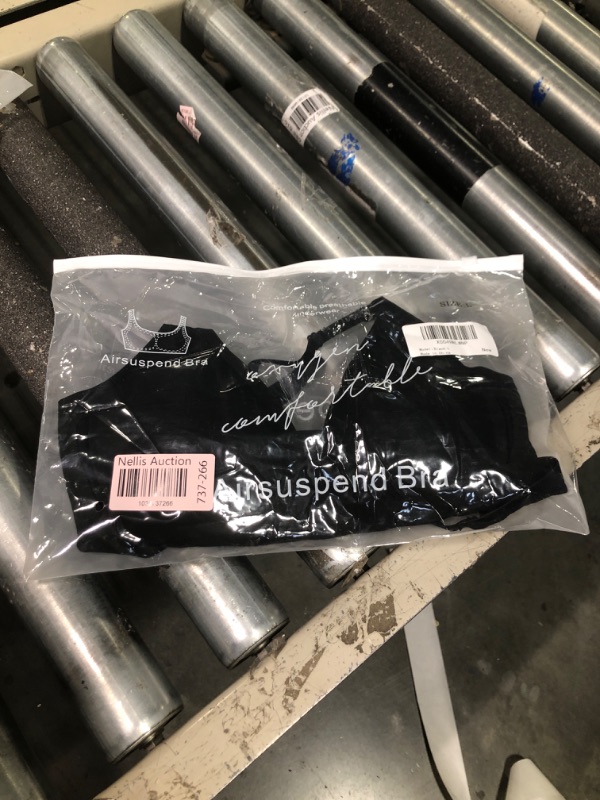 Photo 1 of ***USED***Aoyinfe Low Back Push Up Bra for Women, Seamless Deep V Wirefree Comfort Bralette Backless Convertible Support Underwire Bra Black