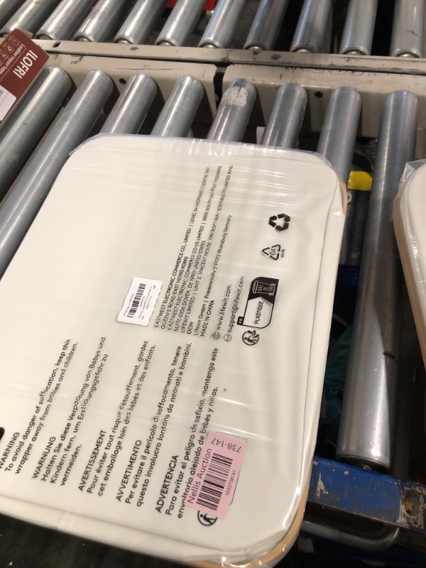 Photo 1 of Lifewit 42L Collapsible Storage Bin with Bamboo Handles, Foldable Storage Basket for Organizer, Storage Cubes for Closet and Shelves, Dorm, Laundry Room, Bedroom, White, 2 Pack