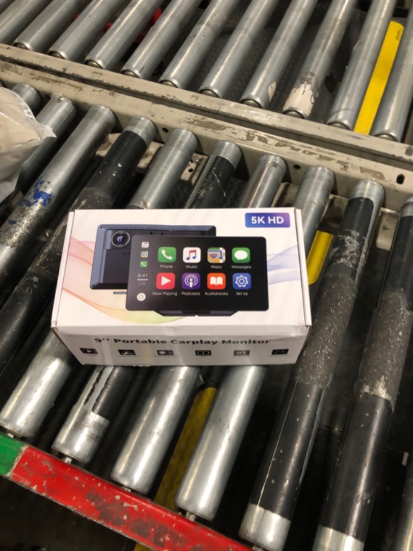 Photo 2 of ***USED***Wireless Apple Carplay Screen for Car 4K Dash Cam, 9" Portable Apple Carplay & Android Auto Car Stereo, with 1080p Backup Camera, GPS Navigation/Mirror Link/Voice Control/Bluetooth