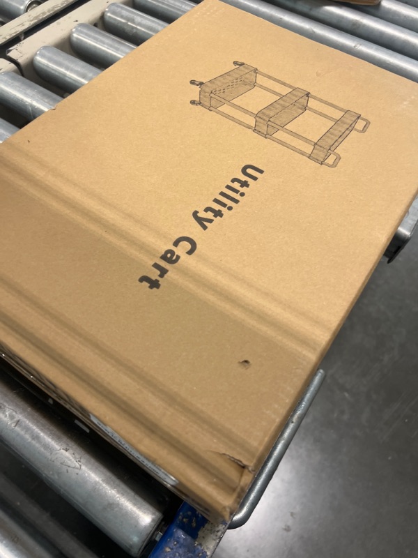 Photo 1 of Sywhitta 3-Tier Plastic Rolling Utility Cart with Handle, Multi-Functional Storage Trolley for Office, Living Room, Kitchen, Movable Storage Organizer with Wheels, Black