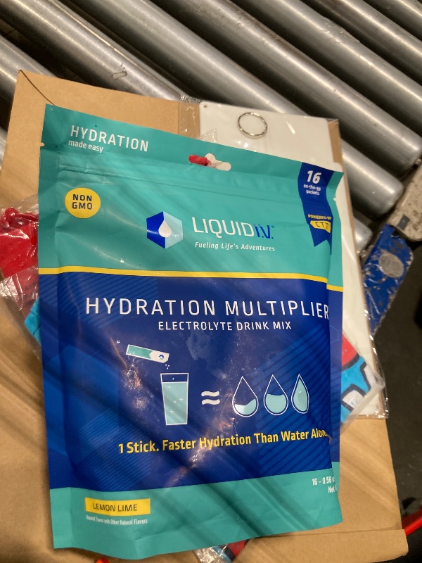 Photo 1 of Liquid I.V.® Hydration Multiplier - Lemon Lime | Electrolyte Powder Drink Mix | 1 Pack (16 Servings)