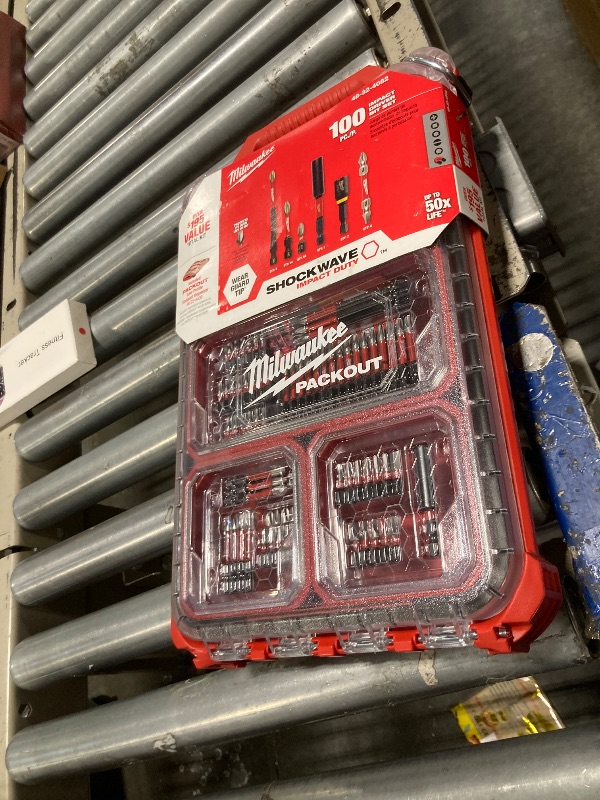 Photo 1 of Milwaukee Shockwave 100pcs Impact Driver Bit Set Packout