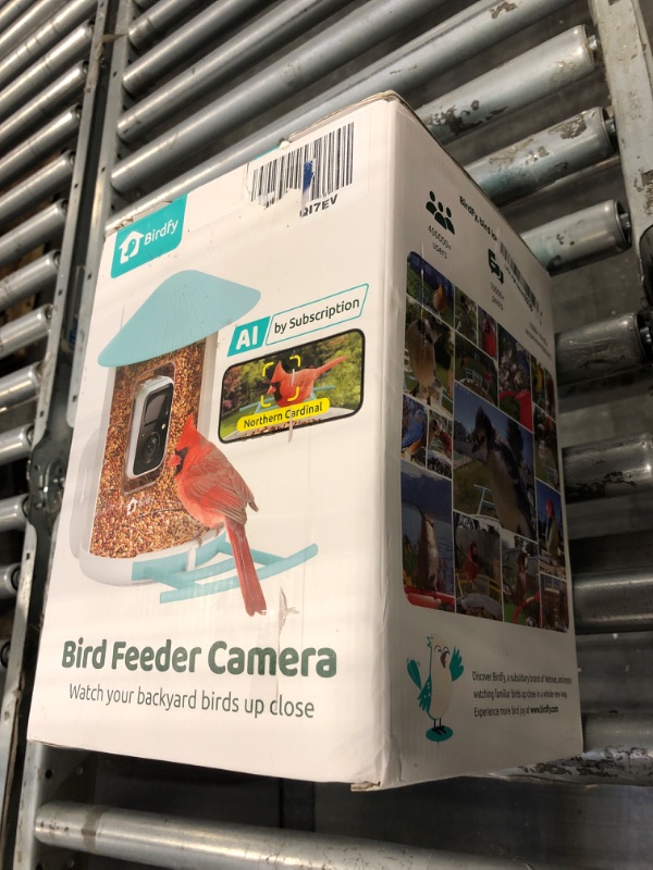 Photo 1 of NETVUE by Birdfy Smart Bird Feeder with Camera, Bird Watching Camera, Auto Capture Bird Videos & Motion Detection, Wireless Camera Ideal Present for Bird Lover (Solar Blue)