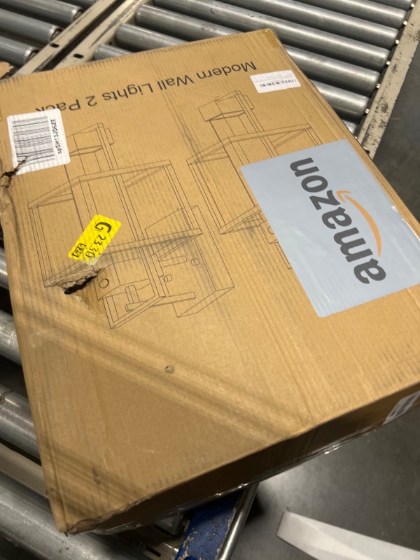 Photo 1 of PARTPHONER Modern Motion Sensor Outdoor Wall Lights 2 Pack, 15" Exterior Wall Sconce Waterproof Porch Light, Outside Light for House with Water Glass for Garage Doorway