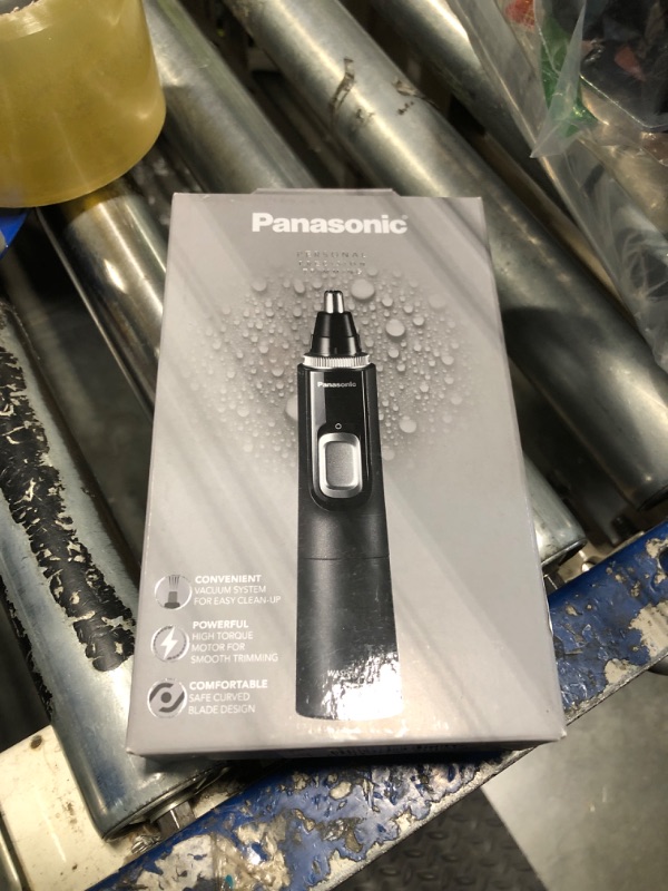 Photo 2 of *FOR PARTS ONLY* Panasonic Ear and Nose Hair Trimmer for Men with Vacuum Cleaning System, Powerful Motor and Dual-Edge Blades for Smoother Cutting, Wet/Dry – ER-GN70-K (Black)