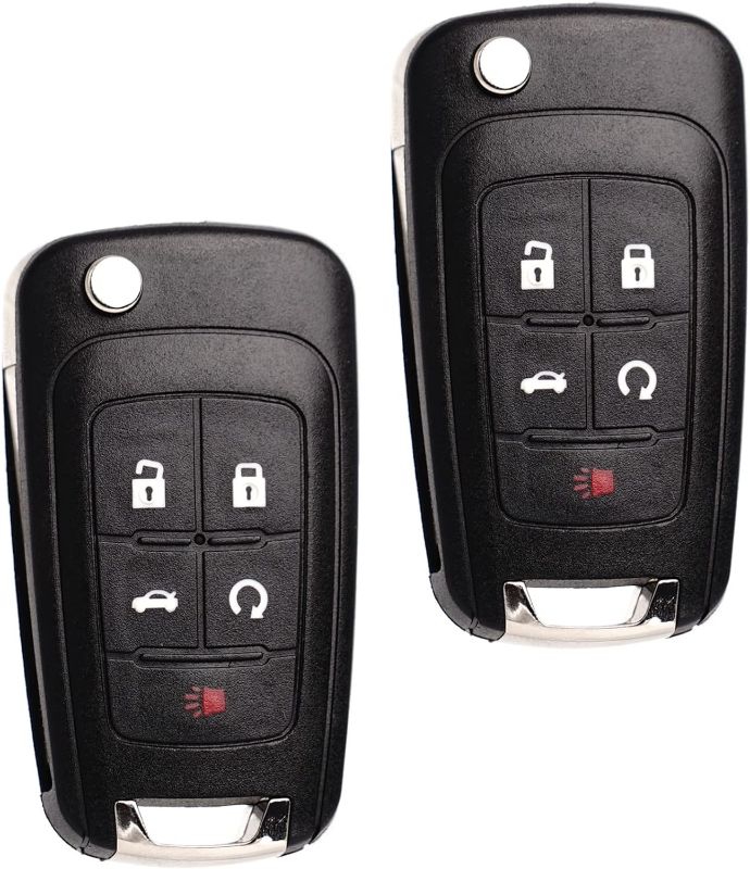 Photo 1 of ***USED***Flip Key Fob Replacement Fits for Chevy Equinox Camaro 2010 2011 2012 2013 2014 2015 2016 2017 2018 2019 Cruze Malibu Impala Sonic GMC Terrain Buick Lacrosse Regal Verano Encore Keyless Entry Remote