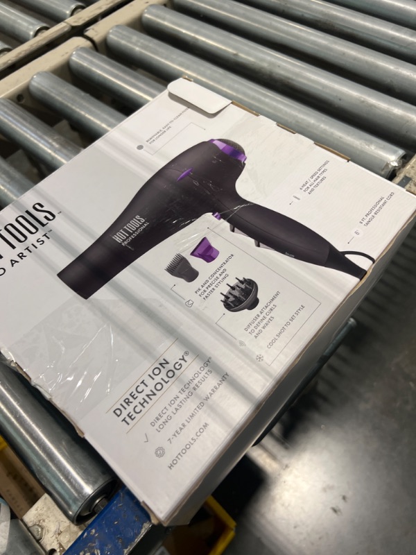 Photo 1 of HOT TOOLS Pro Artist Tourmaline 2000 Turbo Hair Dryer | Lightweight with Quiet Blowout Results