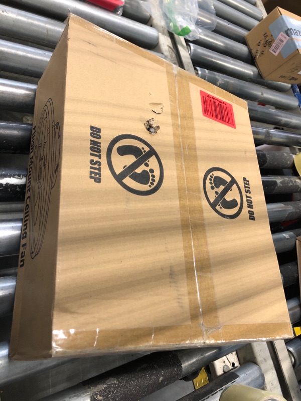 Photo 1 of ZMISHIBO Ceiling Fans with Lights and Remote, 19.7'' Low Profile Ceiling Fans, 3000-6000K Dimmable Modern Flush Mount LED Fan Light, 6 Wind Speeds, Black Fandelier Ceiling Fans with Lights for Bedroom