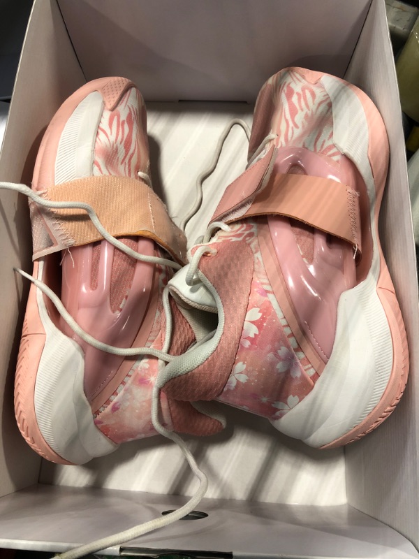 Photo 1 of CJSPORX Men Women Basketball Shoes Breathable Non Slip Outdoor Fashion Sneakers Pink-5 Size 8 