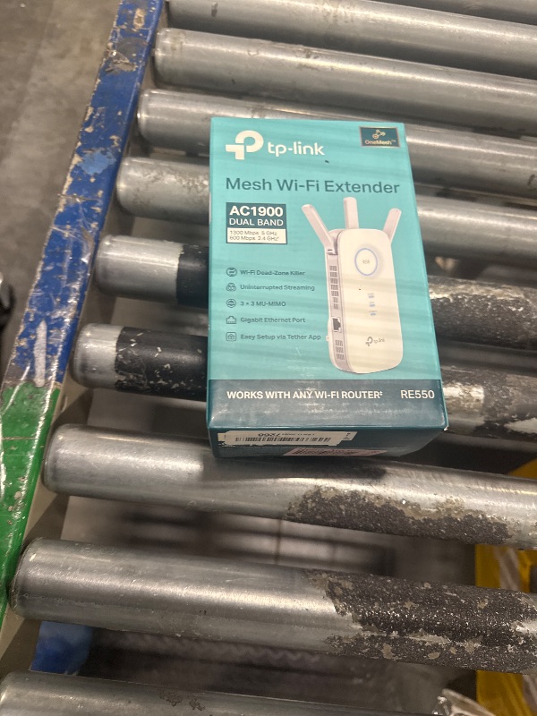 Photo 1 of TP-Link AC1900 WiFi Extender (RE550), Covers Up to 2800 Sq.ft and 35 Devices, 1900Mbps Dual Band Wireless Repeater, Internet Booster, Gigabit Ethernet Port