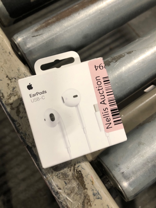 Photo 1 of Apple EarPods Headphones with USB-C Plug, Wired Ear Buds with Built-in Remote to Control Music, Phone Calls, and Volume