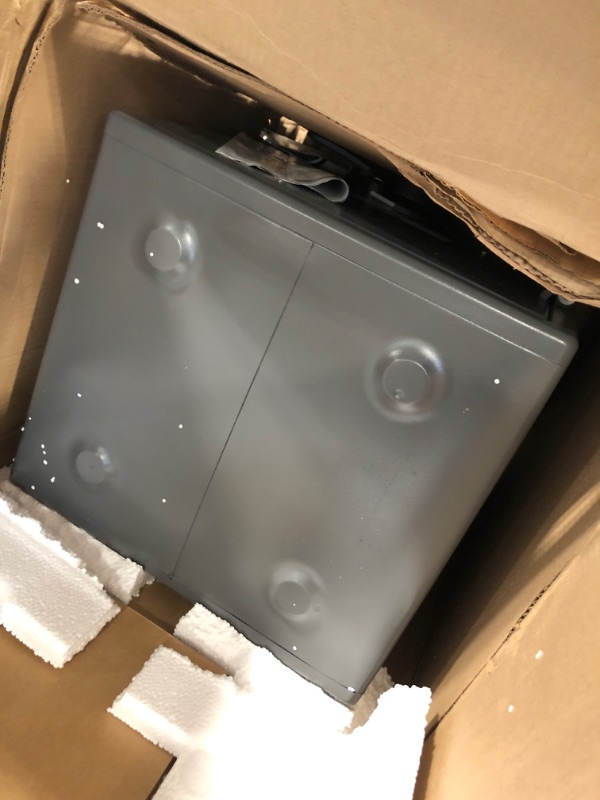 Photo 1 of SentrySafe Fireproof and Waterproof Gray Steel Home Safe with Digital Keypad Lock, Floor Safe with Interior Lighting Secures Money, Documents, 2.05 Cubic Feet, SFW205GQC