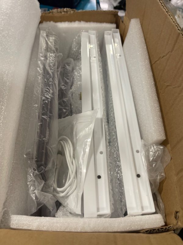 Photo 1 of 2-Pack LED Sneakers Boxes-Voice Control,Stackable Clear Shoe Display Cases (Light White)