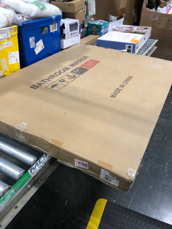 Photo 1 of SHUAFA LED Mirror for Bathroom, 48x36 Inch Backlit + Front Lighted Bathroom Vanity Mirror with Lights for Wall, Double Light Strips, 3 Colors, Shatter-Proof, Anti-Fog and Brightness Memory