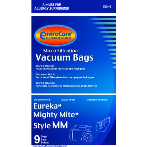 Photo 1 of 225 Eureka Allergy Mighty Mite Vacuum Style MM Bags, Canister Limited, Sanitaire Vacuum Cleaners, 3670, 3680, 3690, 602695, 60295B, 60295-12, 60296, 60296-12(filteraire), 60297-10, S3681B3683A