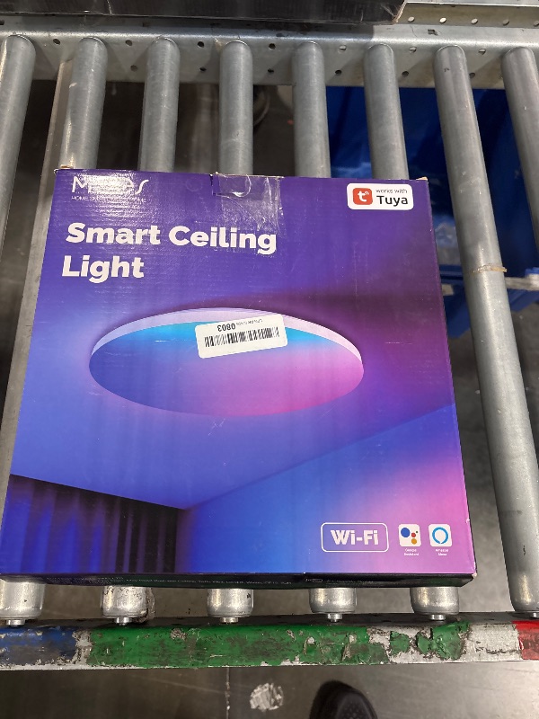 Photo 1 of MOES Smart LED Ceiling Light, 2500LM WiFi Flush Mount, Color Changing Ambient Light Fixture, 3000K-6500K CW & RGB Dimmable, Smart Life App Remote Control, Compatible with Alexa/Google Home, 12 Inch