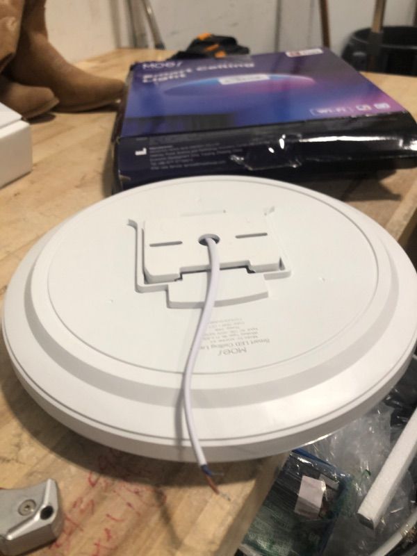 Photo 1 of MOES Smart LED Ceiling Light, 2500LM WiFi Flush Mount, Color Changing Ambient Light Fixture, 3000K-6500K CW & RGB Dimmable, Smart Life App Remote Control, Compatible with Alexa/Google Home, 12 Inch