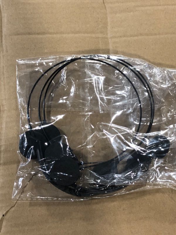 Photo 3 of 3 Pieces Toy Microphone Headset Costume Headpiece Microphone Rock Star Microphone Black Plastic Masquerade Headphone Makeup Props