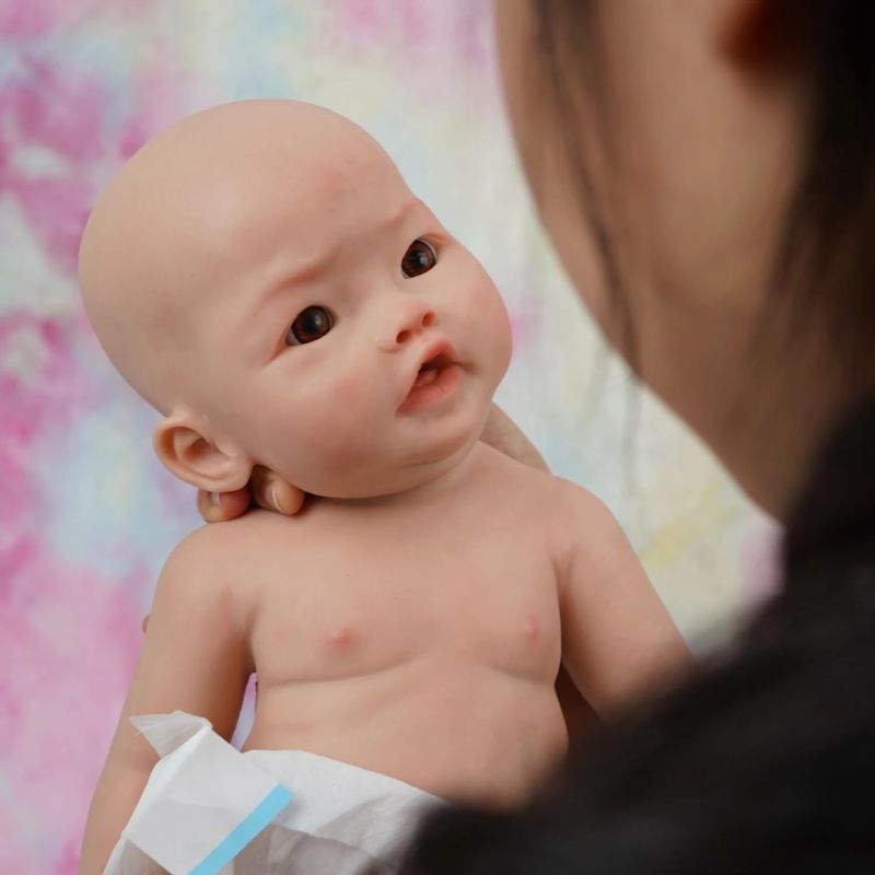 Photo 1 of 17" Reborn Baby Dolls, Full Silicone Baby Dolls, Realistic Soft Silicone Newborn Baby Doll, Real Full Body Silicone Reborn Baby Dolls, Not Vinyl Dolls -01