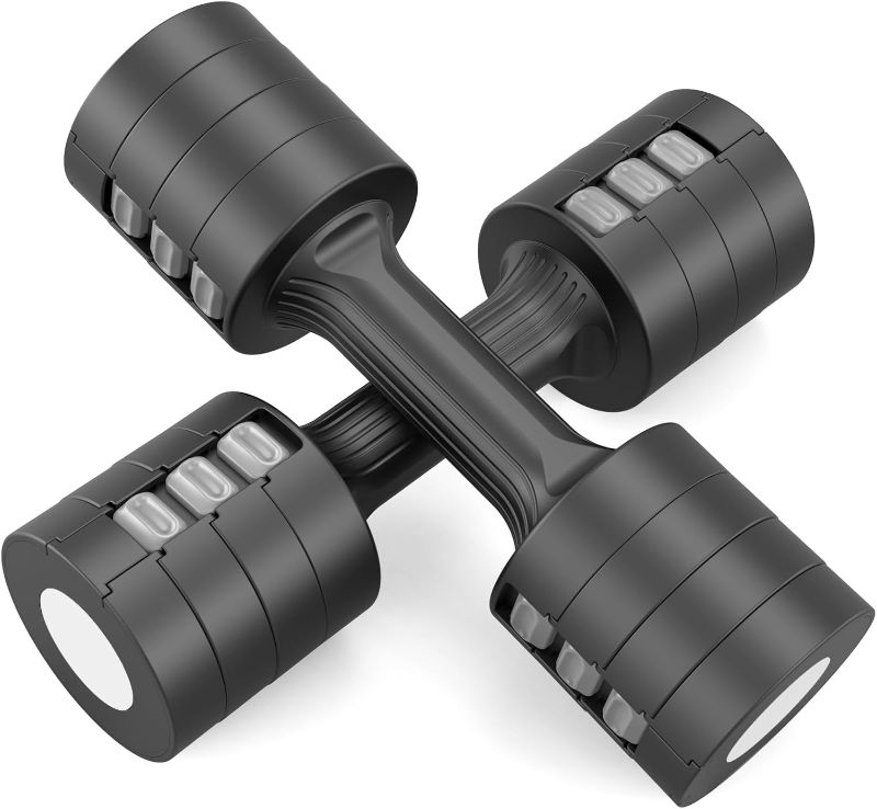 Photo 1 of Adjustable Weight Dumbbells Set- A Pair 4lb 6lb 8lb 10lb (2lb-5lb Each) Free Weights Set for Women at Home Gym Equipment Workouts Strength Training for Teens