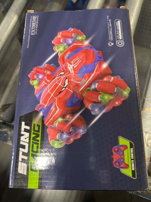 Photo 1 of Remote Control Car - Double Sided Driving RC Stunt Cars Toys 360° Rotating Spider RC Car with Cool Lighting, 2.4Ghz Indoor/Outdoor Rechargeable Toy Car for 4-6 5-7 6-8 8-12 Boy Girl Gifts