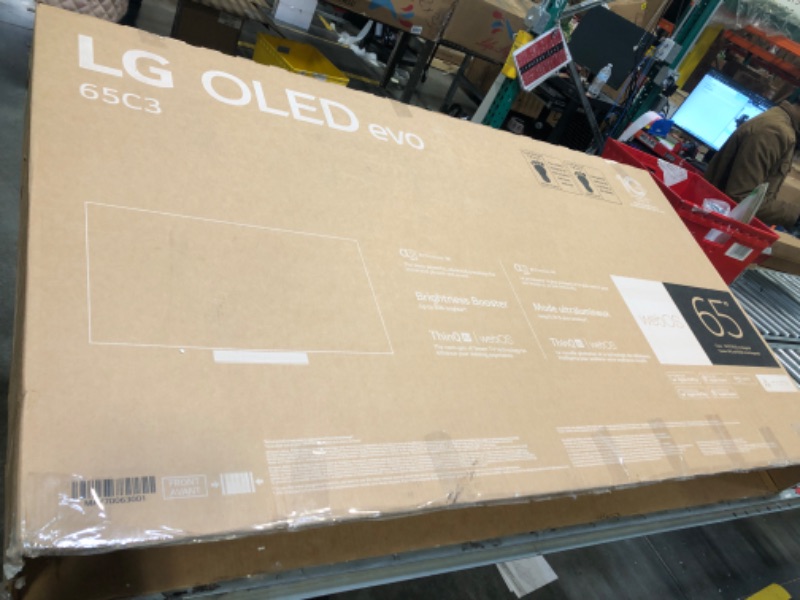 Photo 2 of ***UNTESTED**** LG C3 Series 65-Inch Class OLED evo 4K Processor Smart Flat Screen TV for Gaming with Magic Remote AI-Powered OLED65C3PUA, 2023 with Alexa Built-in