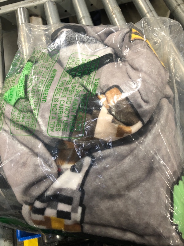 Photo 1 of Minecraft Dungeon Mobs Throw - Measures 46 x 60 inches, Kids Bedding - Fade Resistant Super Soft Fleece (Official Minecraft Product)