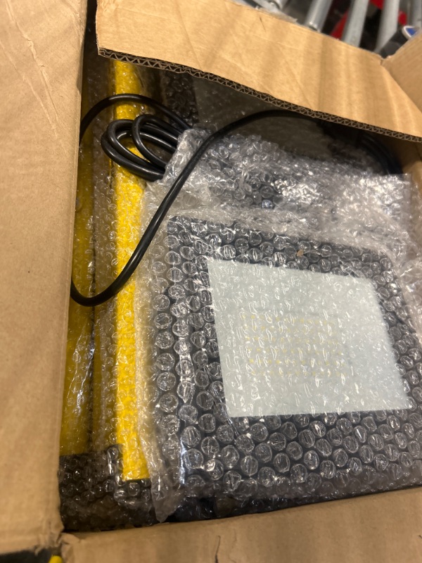 Photo 1 of 21000 Lumen Work Lights with Stand, 3 Adjustable Head LED Work Light, with Adjustable and Foldable Tripod Stand, Waterproof Lamp with Individual Switch with 6500 Kelvin Color Temperature (Yellow-3)