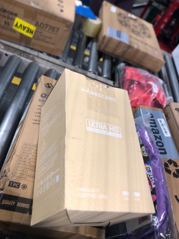 Photo 1 of Mini Projector, Magcubic HY320 Native 1080P Wired Bluetooth Projector, Auto Keystone Portable Video Projector, Home Movie Projector, 180 Degree Flip, Synchronize Smartphone by USB for Entertainment