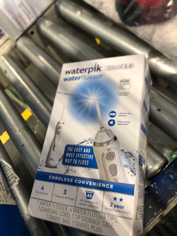 Photo 2 of (***Waterpik is Missing***) Waterpik  Cordless Water Flosser, Battery Operated & Portable for Travel & Home, ADA Accepted Cordless Express, White WF-02, Packaging May Vary