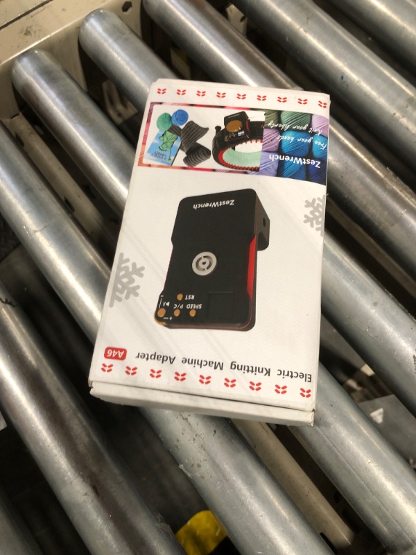 Photo 1 of ZestWrench Advanced Labor-Saving Knitting Machine Adapter?Electric Adjustable Speed Adapter with Smart LCD Counter for Addi-Express King Size Knitting Machine?Crank Handle Replacement for Quick Knit