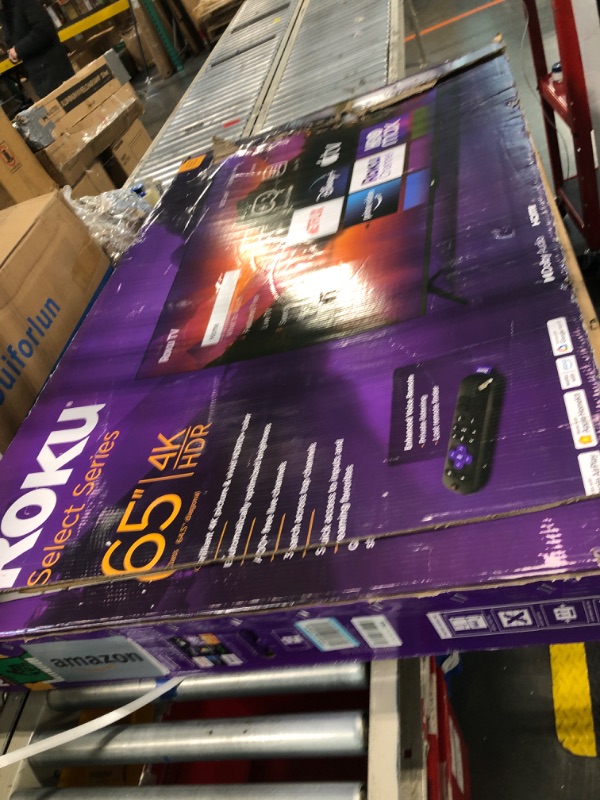 Photo 1 of Roku Smart TV – 65-Inch Select Series 4K HDR RokuTV with Roku Enhanced Voice Remote, Brilliant 4K Picture, Automatic Brightness, & Seamless Streaming – Live Local News, Sports, Family Entertainment