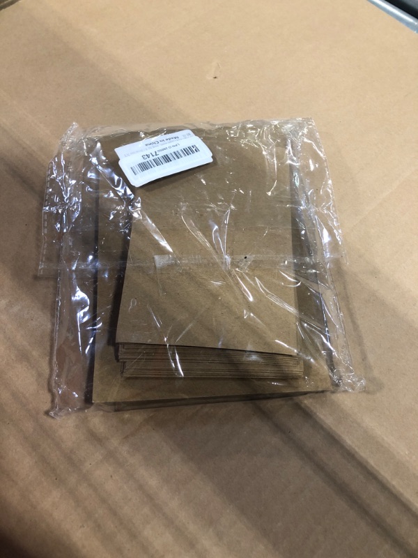 Photo 1 of 30 blank cards and envelopes each, thank you blank greeting cards and envelopes, brown A4 blank cards, 4x6 envelope invitations, suitable for printing custom, suitable for various occasions DIY