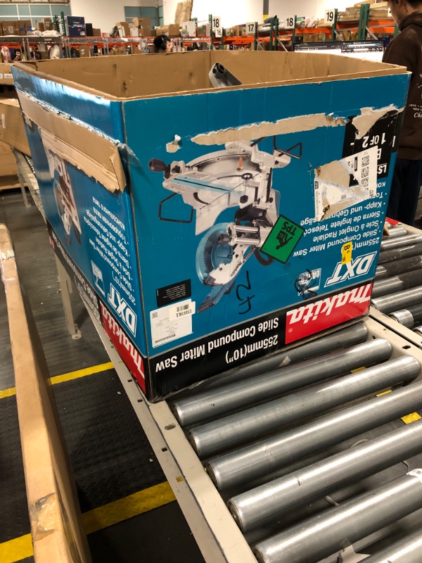 Photo 4 of Makita LS1019L 10" Dual-Bevel Sliding Compound Miter Saw with Laser****DAMAGED box*****