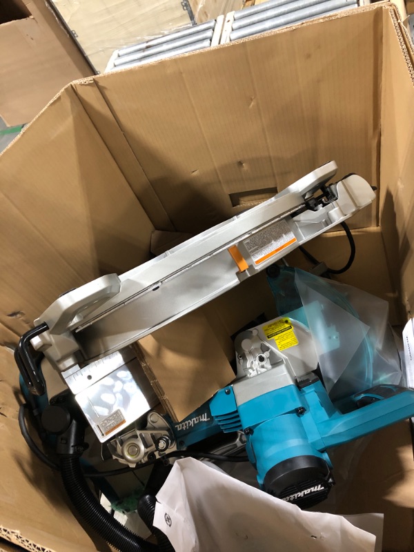 Photo 2 of Makita LS1019L 10" Dual-Bevel Sliding Compound Miter Saw with Laser****DAMAGED box*****