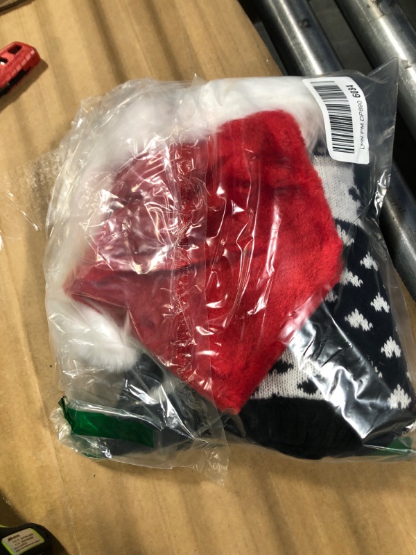 Photo 1 of Xaatren Matching Family Christmas Sweaters Ugly Knit Pullover Cute Long Sleeve Crew Neck Xmas Holiday Jumper with Hat (Large,Black Snowflake,Kid)