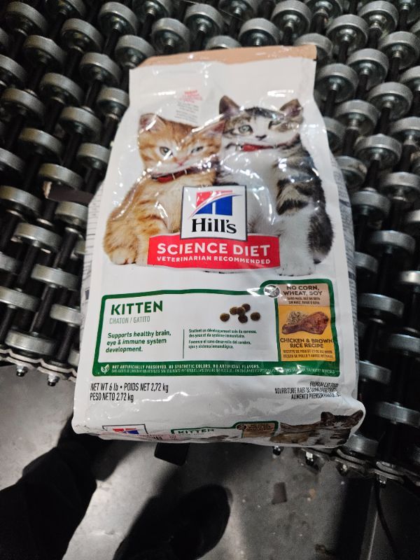Photo 1 of Hill's Science Diet Kitten, Kitten Premium Nutrition, Dry Cat Food, No Corn, Wheat, Soy Chicken & Brown Rice, 6 lb Bag