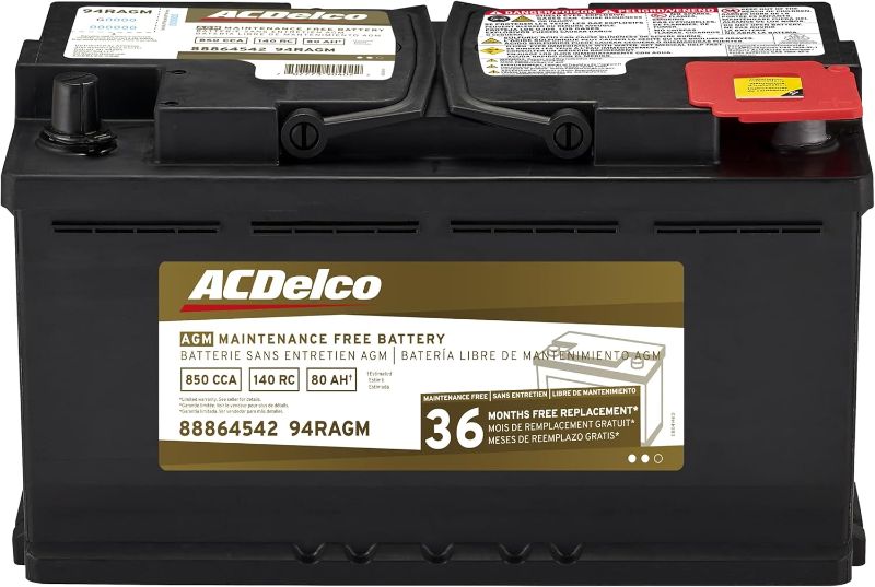 Photo 2 of 
ACDelco Gold 94RAGM (88864542) 36 Month Warranty AGM BCI Group 94R Battery