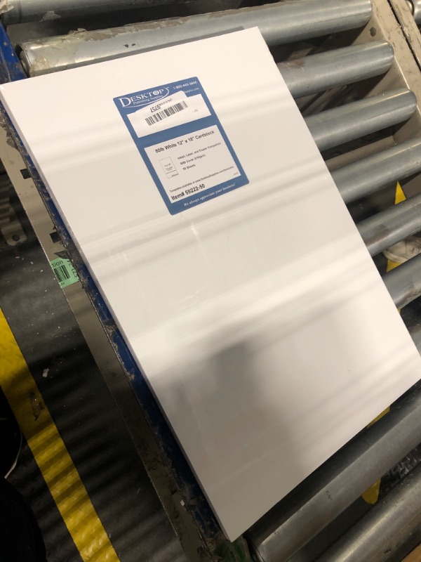 Photo 2 of 12" x 18" Cardstock Sheets for Inkjet or Laser Printers - Heavy 80lb Cover Matte Finish White - Great for Flyers, Menu's, Posters, Covers (50 Sheets)