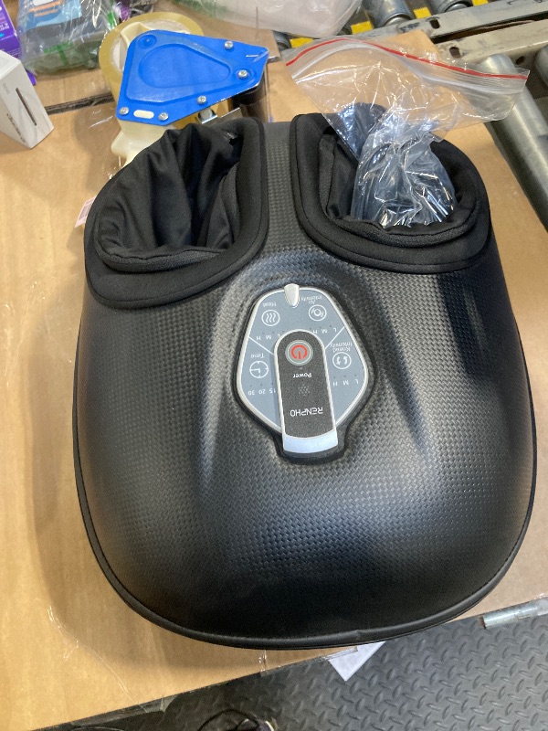 Photo 3 of ***USED***RENPHO Shiatsu Foot Massager with Heat, [2025 Upgraded] Deep Kneading Foot Massager Machine with 3 Levels Heat, Wireless Control, Electric Foot Massage, Birthday Gifts for Women & Men, Up to Size 12