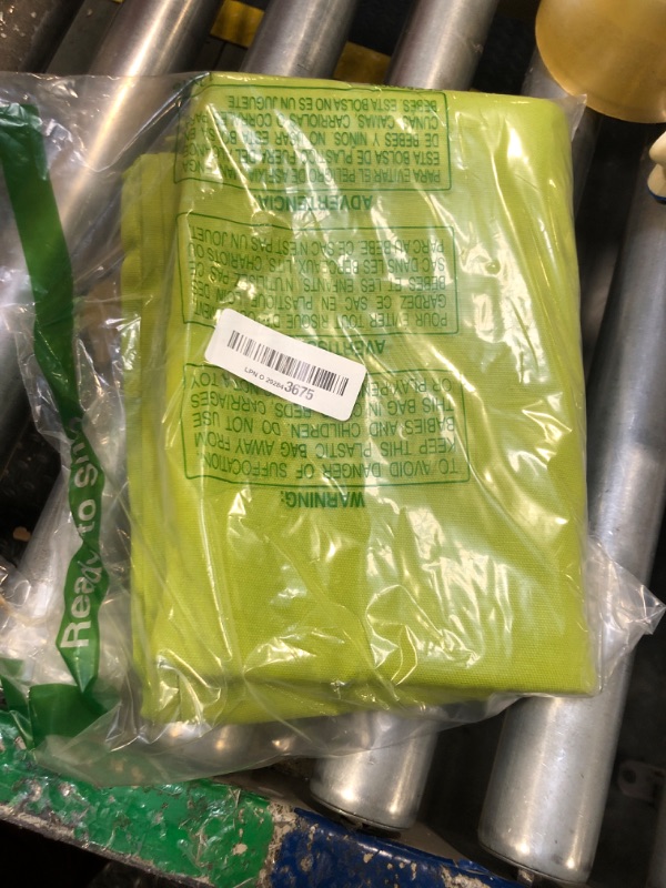 Photo 1 of Encasa Table Cloth Size 56x84 in | Polyester Canvas Fabric | Lime Green Solid Color | Dining Tablecloth for Decoration - Machine Washable