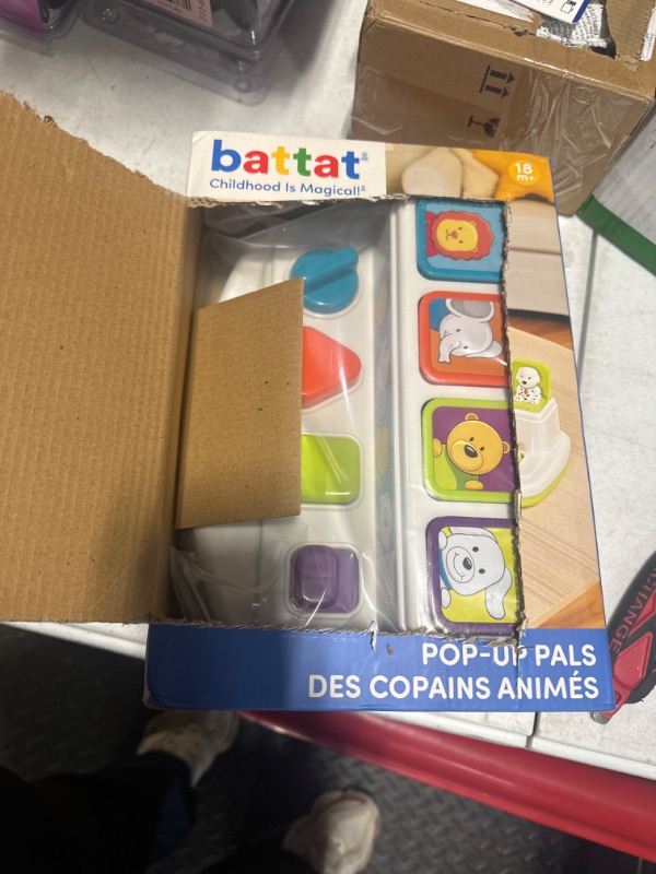 Photo 3 of battat - pop-up pals - color sorting animal push & pop up toy for kids 18 months +