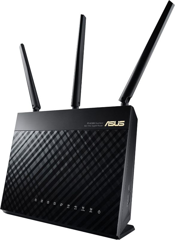 Photo 1 of ***item price is $167.99, unable change the price*** ASUS AC1900 WiFi Router (RT-AC68U) - Dual Band Gigabit Wireless Internet Router, Gaming & Streaming, AiMesh Compatible, Included Lifetime Internet Security, Adaptive QoS, Parental Control
