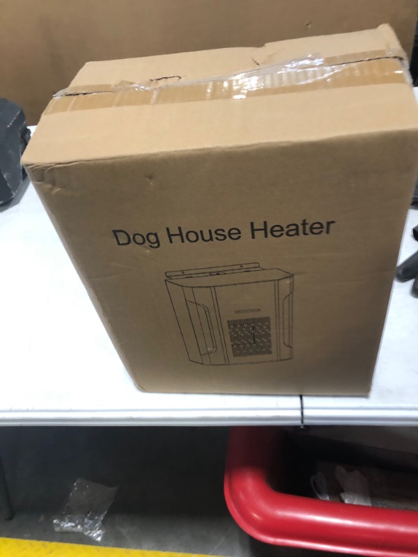 Photo 1 of Dog House Heater, Pet House Heater with Thermostat, 300W Safe Dog Heater for Outside Dog Houses with Adjustable Temperature & Timer & 6FT Anti Chew Cord, Easy to Install