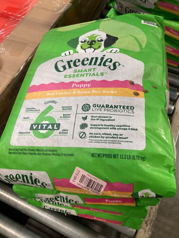 Photo 3 of Greenies Smart Essentials Puppy High Protein Dry Dog Food Real Chicken & Brown Rice Recipe, 13.5 lb. Bag